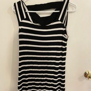 Black and white dress with back design